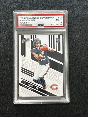 Rome Odunze 2024 Panini National NSCC #RC12 Rookies RC 117/399 PSA 9