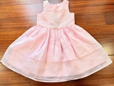 Origami Sleeveless Dress with Pleats ad Bows in Pink Size 5