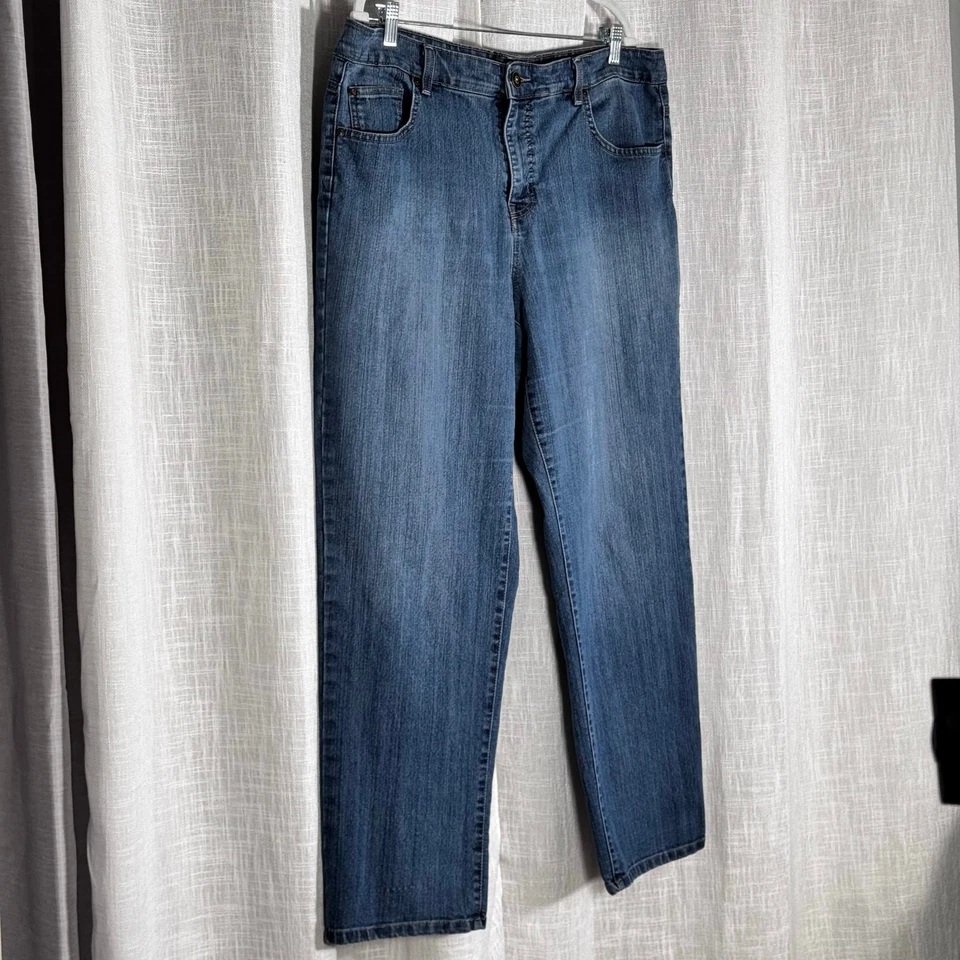 Pantalones de mezclilla Bandolino Mandie talla 18W corte exclusivo pierna recta Foto 3 de 4