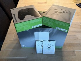 Xbox Series X 1TB SSD Console, Black & White Controllers, Game Pass Ultimate