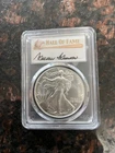 2022 American Silver Eagle MS70 FDOI HOF Minnie Minoso Signed Pop 158