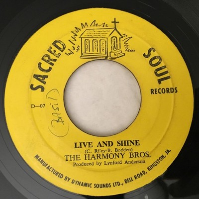 The Harmony Bros - Live And Shine / City Of Light (7'')