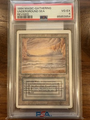 マジック：ザ・ギャザリング 1994 Underground Sea PSA 9 Magic the Gathering 1994 Revised UNDERGROUND SEA PSA 9 Mint