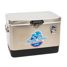 Tommy Bahama 54 Quart Portable Stainless Steel Cooler No Wheels