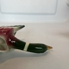 Vtg MCM Royal Copely USA Pottery 2 Mallard Ducks Flying Wall Planters — photo 5