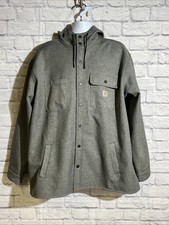 Carhartt Men's Rain Defender Relaxed Fit Heavyweight Hooded Shirt Jacket 2XL