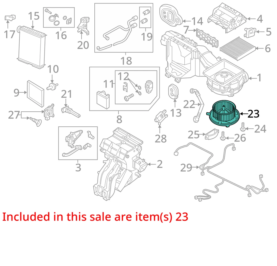 Volkswagen Tiguan 2018 calefacción aire acondicionado motor fabricante de equipos originales 81 k millas - LKQ418455023 Foto 4 de 4