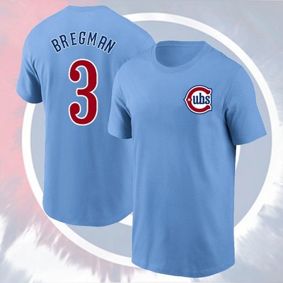 Alex Bregman #3 Chicago Cubs 2026 Name & Number Gift For Fans T
