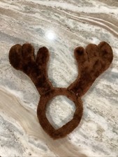Reindeer Antler Christmas Headband Plush Reindeer Cosplay Headdress