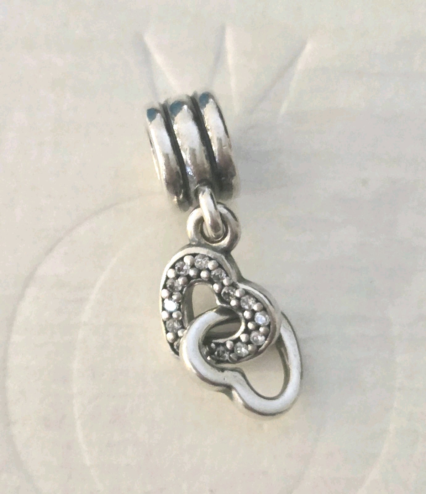 Pandora Authentic Interlocking Hearts Dangle Char… - image 7