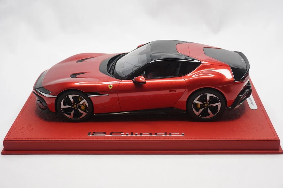 1/18 BBR FERRARI 12CILINDRI COUPE ROSSO IMOLA DELUXE RED LEATHER LE 3 PC MR - Image 3 of 4