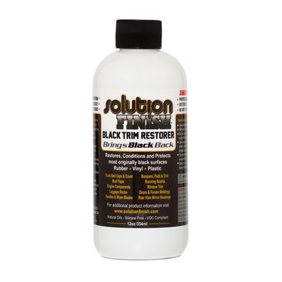 Solution Finish - Black Plastic & Vinyl Trim Restorer - Use for Car and Truck D