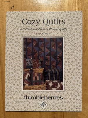 Vtg Cozy Quilts Thimbleberries Country Flannel Pattern Book Lynette Jensen BK066