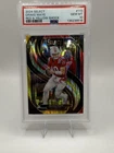 2024 Panini Select - Premier Level Drake Maye #113 Red & Yellow Shock Prizm (RC)