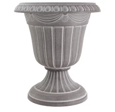 Arcadia Garden Products PL10WW Classic Traditional Plastic Urn Planter,