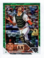 2023 Topps Update Green Foil RC #US201 Blake Sabol #/499 San Francisco Giants