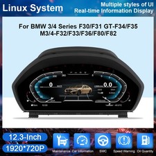12.3" Car Dashboard LCD Digital Cluster BMW 3/4 Series F30 F31 F32 F34 F36 NEW