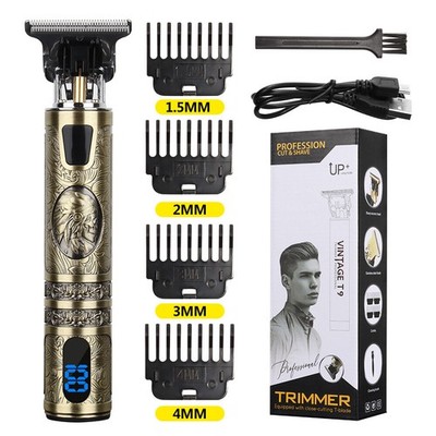 Professional Hair Clippers Trimmer Mens Barber Hair Cutting Kit Machine Cordless