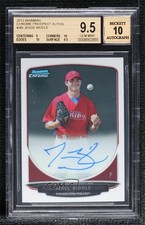 2013 Bowman Chrome Prospects Jesse Biddle #BCP-JBI BGS 9.5 GEM MINT Auto 0s3