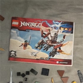 LEGO Ninjago 70599 Cole's Dragon - Incomplete 75% Parts Lot, Manual, Djinn Blade