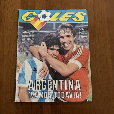 Goles Soccer Magazine Diego Maradona Argentina Vintage 6/22/1982 FIFA World Cup