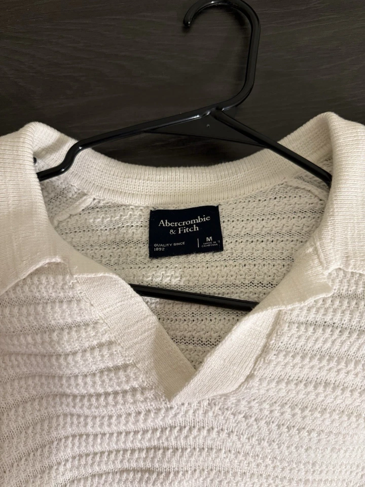 Abercrombie & Fitch Crochet-style Men’s Shirt - M - Image 3 of 3