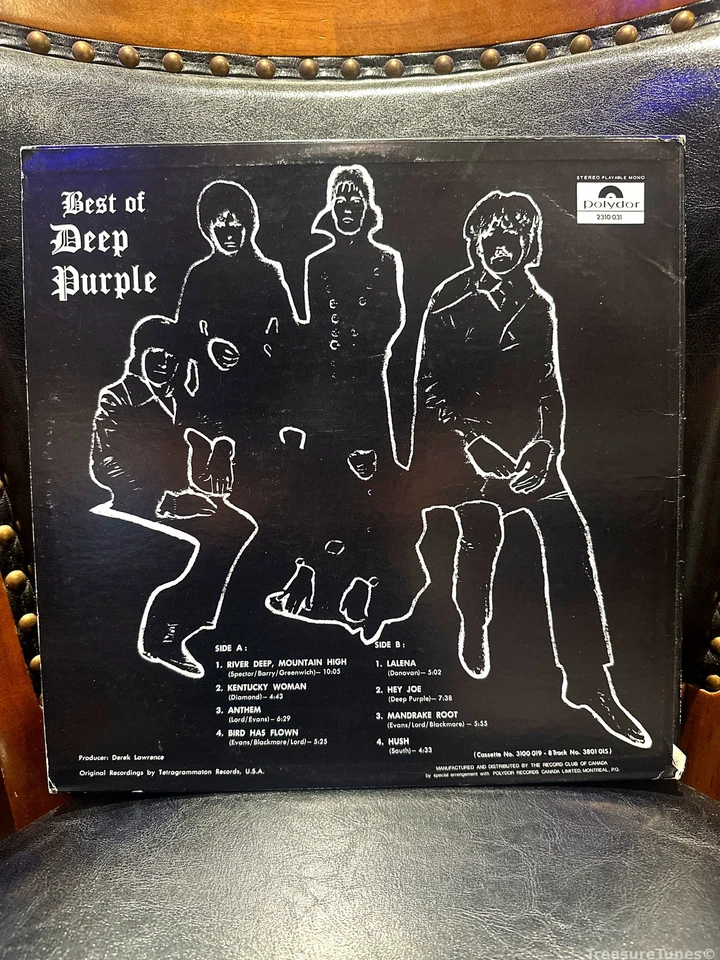 Deep Purple - Best Of Deep Purple Vinyl LP [1970] 2310 031 - Image 2 of 3