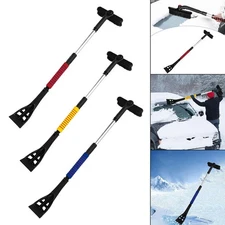 Snow Brush Sturdy for Pushing Snow Ice Scraper for SUV Vehicles