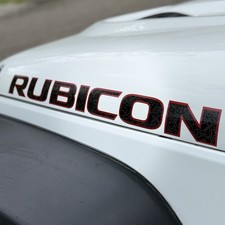 07 - 18 Jeep Jk Rubicon Hood Decals Stickers Map Hiking Topo Red Black Fj3h9