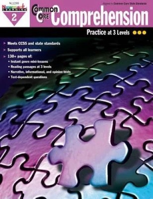NEW - Newmark Learning Grade 2 Common Core Comprehension Practice at 3 Levels