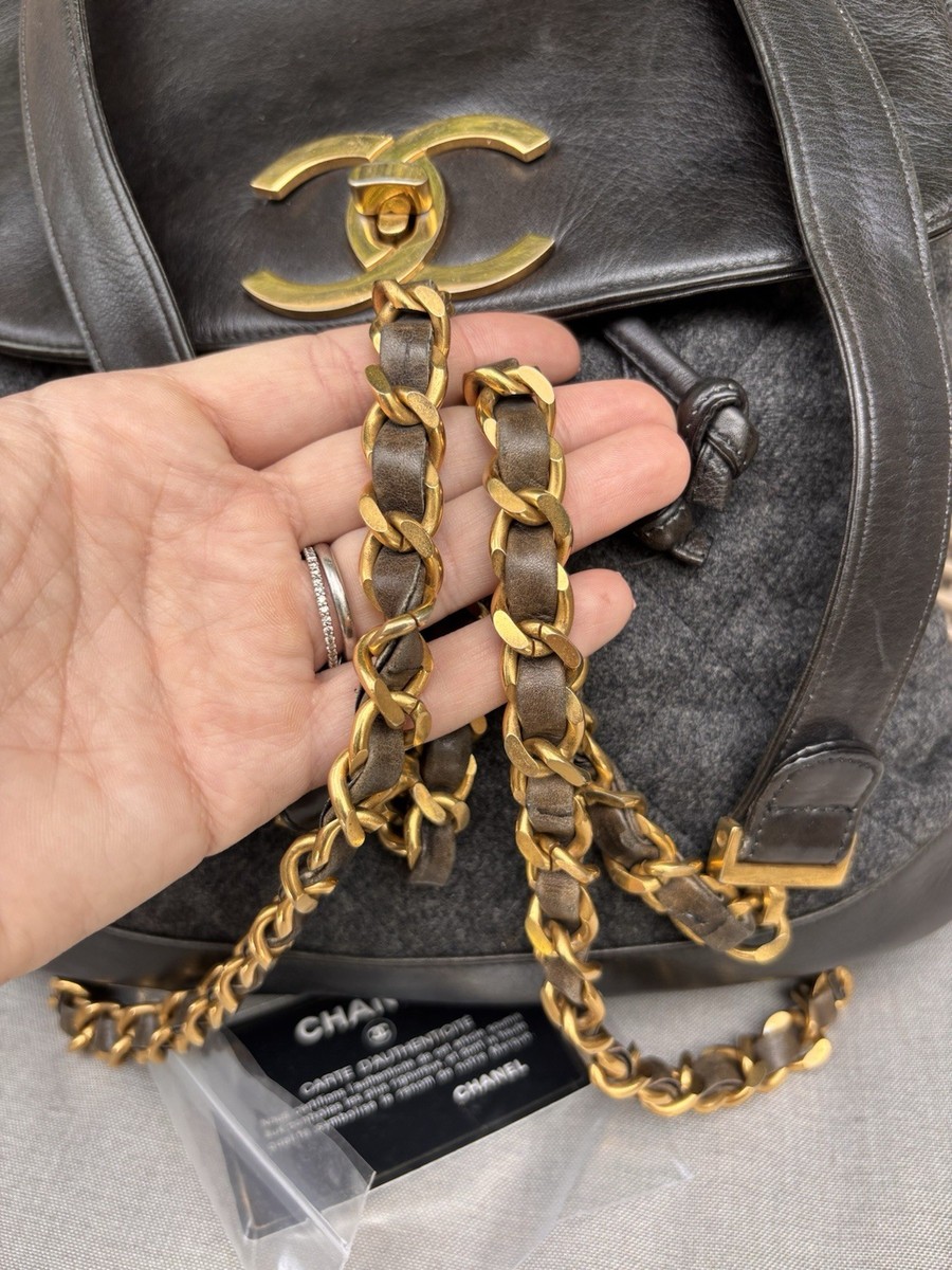 Authentic Chanel Large CC Turn Lock Backpack ? | Tweed  display picture 2