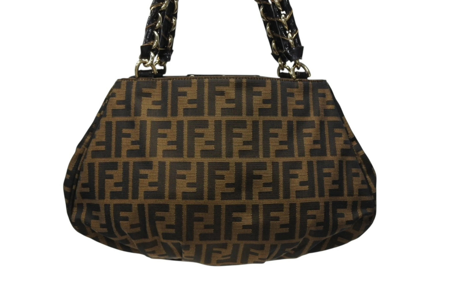 FENDI Handbag 8BR615 Monogram Pattern Canvas Leat… - image 3