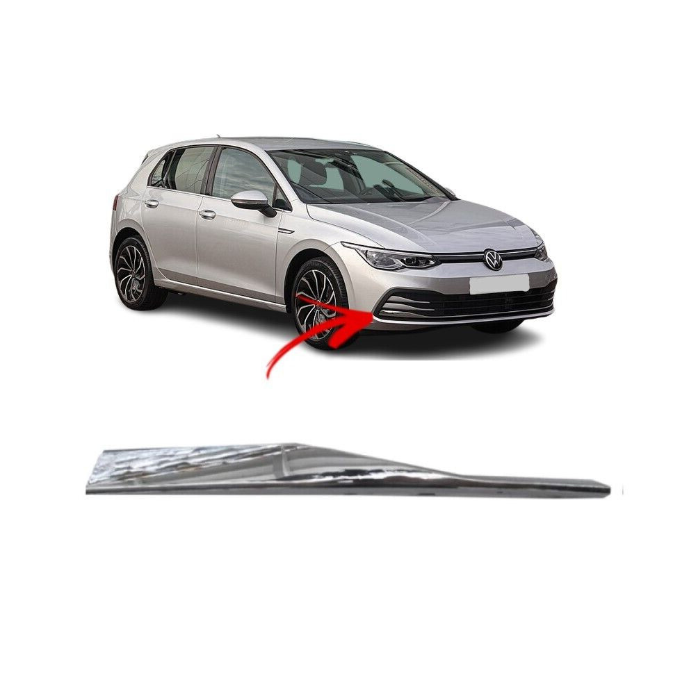 FOR VW GOLF VIII MK8 2020- NEW FRONT BUMPER GRILLE TRIM RIGHT O/S 5HG853712 2ZZ