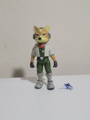 World of Nintendo 4'' Action Figure - Fox McCloud Star Fox Jakks Pacific Complete