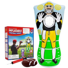 Preferred Toys 65  Inflatable Football Target Net Toss Game - Yellow/Purple