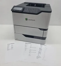 Lexmark MS826de Monochrome Duplex 70 ppm Laser Printer - Low Count only 245 Page