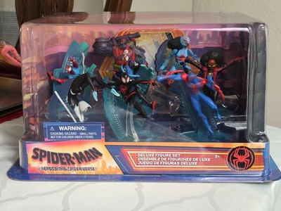 DISNEY Marvel Spider-Man Across the Spider Verse Deluxe Figure Toy Set 8 PC NEW