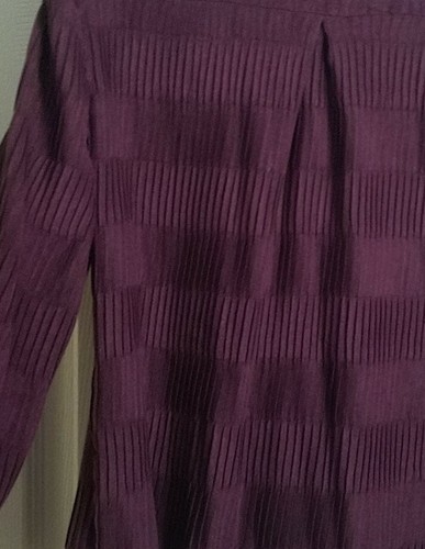 Erin London Petites Size XL Eggplant Purple Artsy Textured Soft Jacket - Picture 5 of 10