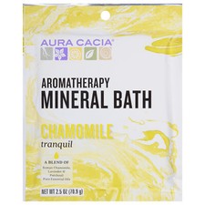 Aura Cacia Bath Mineral Chamomile Tranquil 2.5 oz Pack of 6 