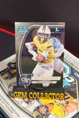 Eric Singleton Jr. 2024 Bowman Chrome #71 University 1st Bowman - Georgia Tech