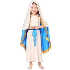 Disfraz de Virgen María para niñas regalo religioso bíblico, regalo cristiano de Navidad