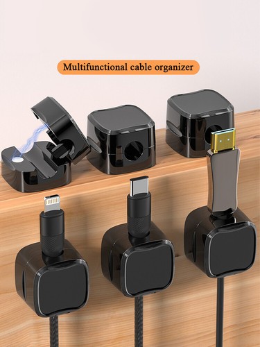 6 Stück Magnetische Kabelklemmen Selbstklebende Kabel-Organizer-Halter Feste C8 - Bild 18 von 21