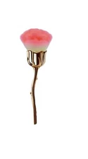 Rose Makeup Brush Large Super Soft Powder Facial Brush, Blush Brush, PINK ROSE