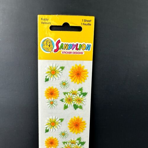 Sandylion Sticker Fuzzy Velours Deadstock Velour Flocked SEALED New in Package