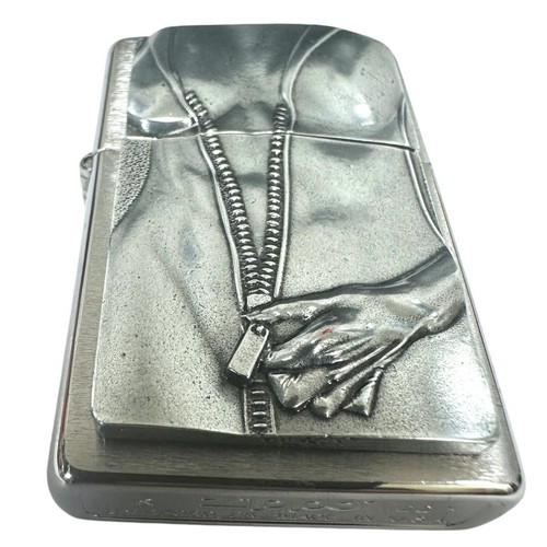 Zippo Benzin Feuerzeug - Girl Sexy Frau - Messing Edelstahl Chrom - Sturmfeuer - Bild 3 von 5