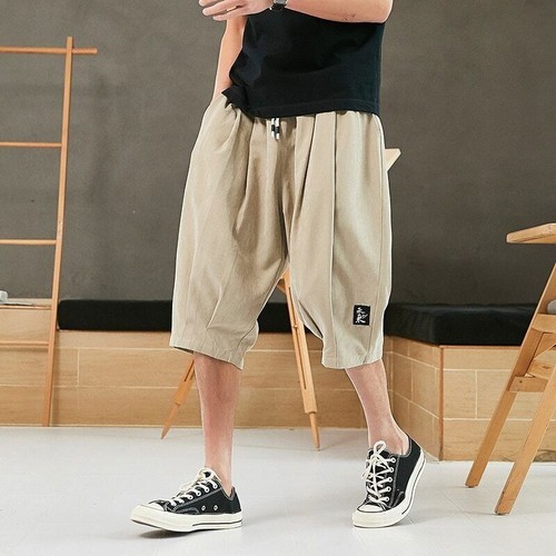 Pants Men Short Joggers Calf-Length Casual Pants Male Capris Trousers - 第 19/34 張圖片