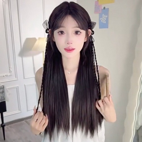 2pcs Ballet Style Pony Tail Hairpiece Boxing Braided Twist Braid Wig Daily - Imagen 3 de 14