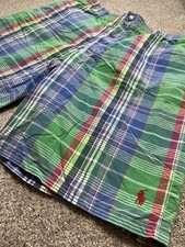 Polo Ralph Lauren Men  s Swim Trunks Shorts With Liner Size Extra Large/XL Plaid
