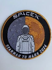 ORIGINAL SPACEX STARMAN TO MARS FIRST CREWED EXPEDITION STARSHIP BFR PATCH 3.5”