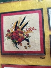 VINTAGE ARTCRAFT CONCEPTS FALL BOUQUET CREWEL KIT #3503 NEW